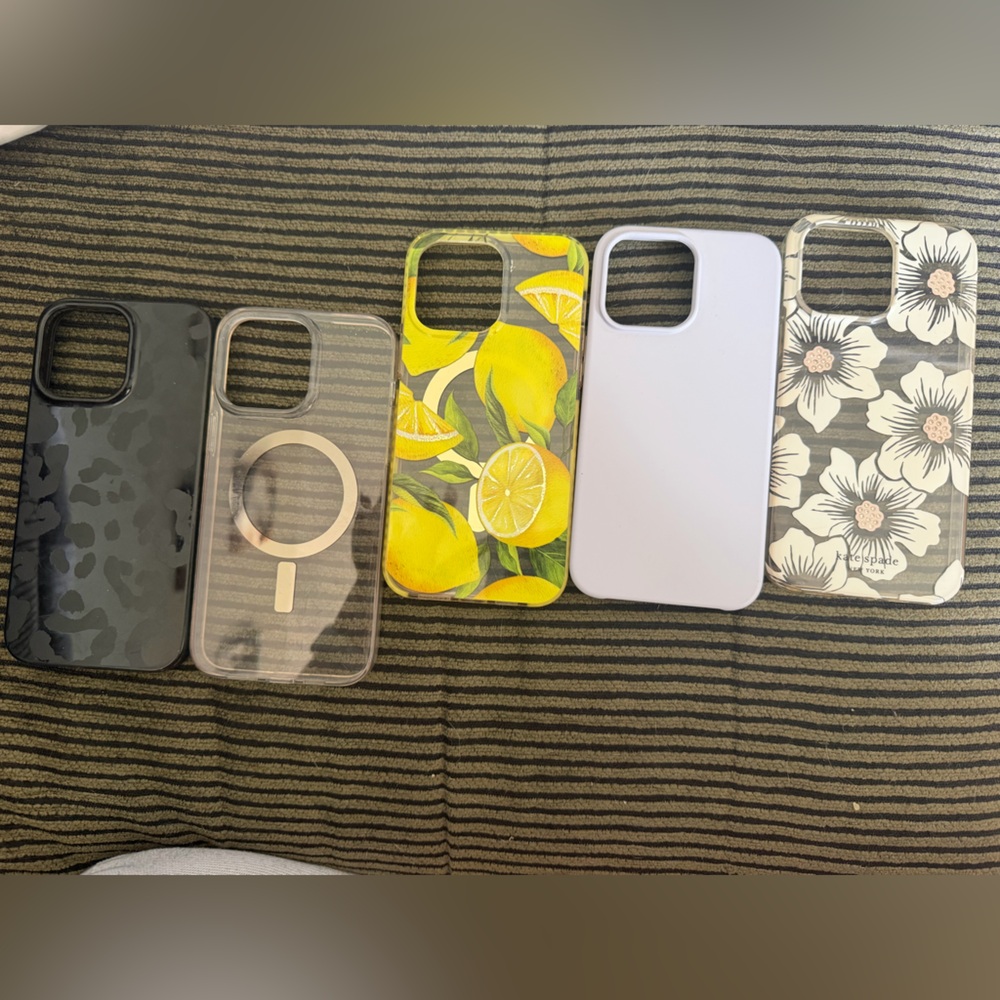 SET OF 5 IPHONE 14 PRO MAX CASES